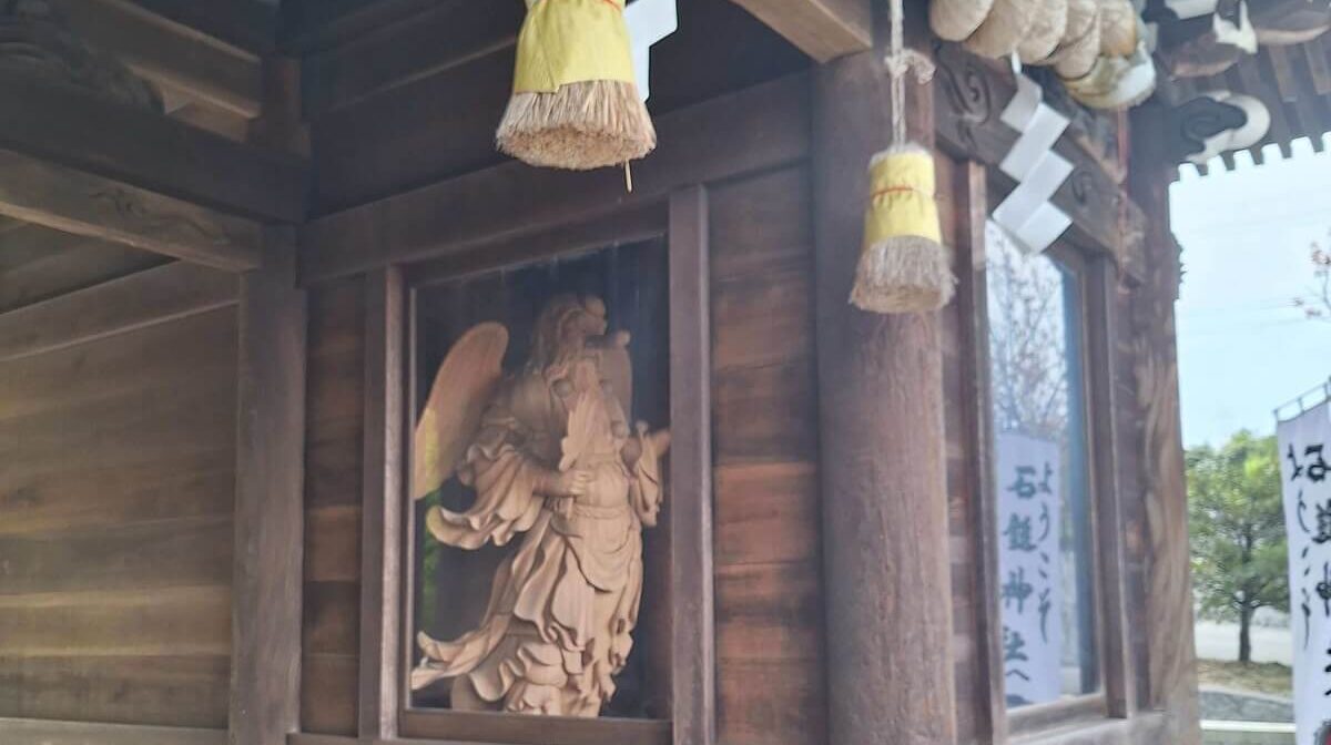 石鎚神社　口之宮　本社：山門　天狗