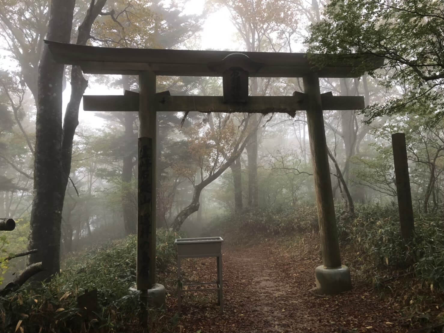 石鎚神社頂上社：成就社から20分弱：遥拝所